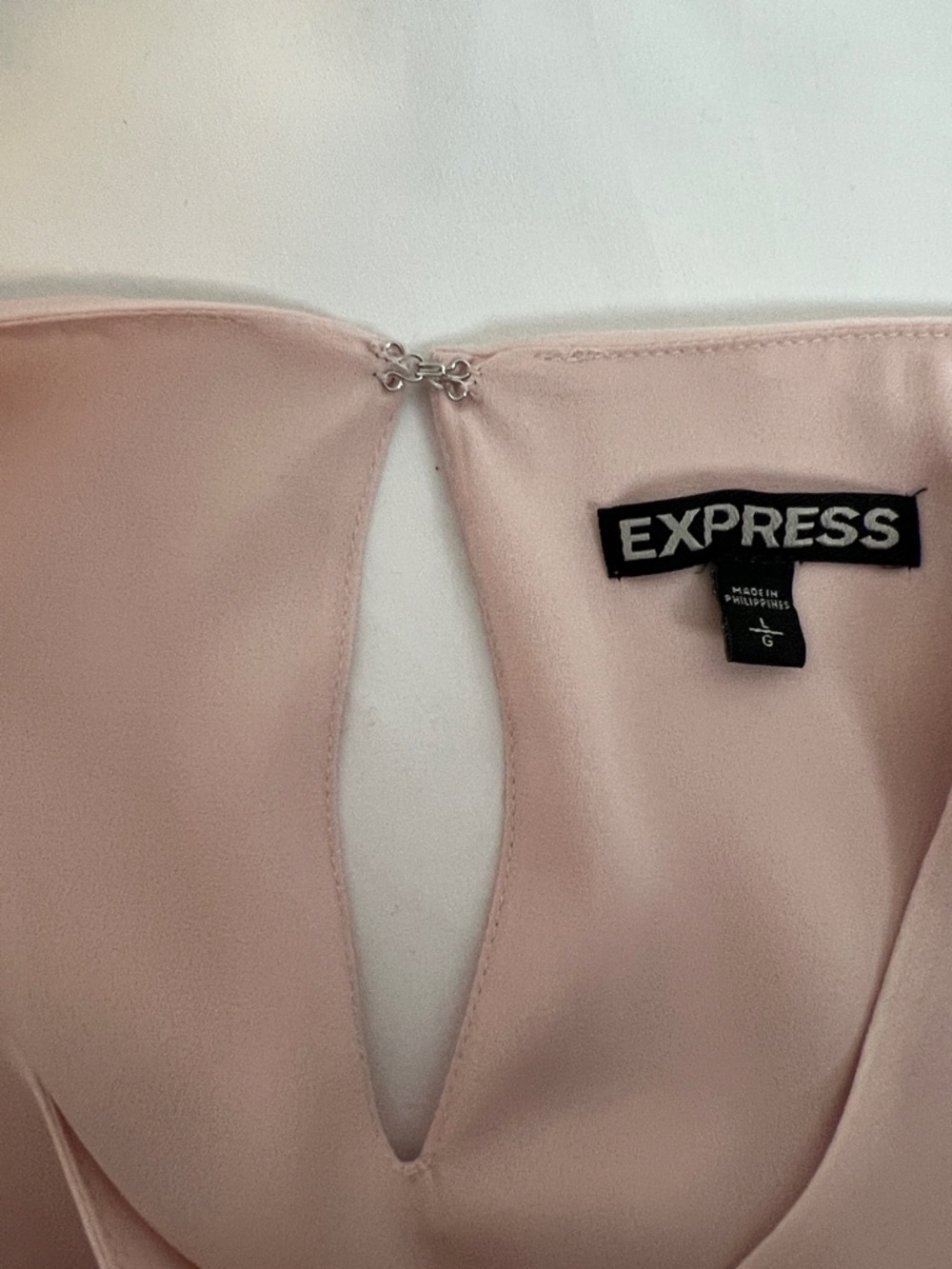 Express Blush Sheer Balloon Sleeve Top - Picture 11 of 13